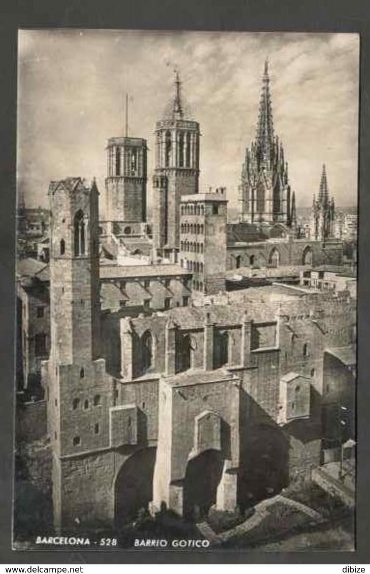 Targeta Postal. Espanya. Barcelona. Barri Gòtic. Catedral. Església. Parets. Torre ... - Iglesias Y Las Madonnas