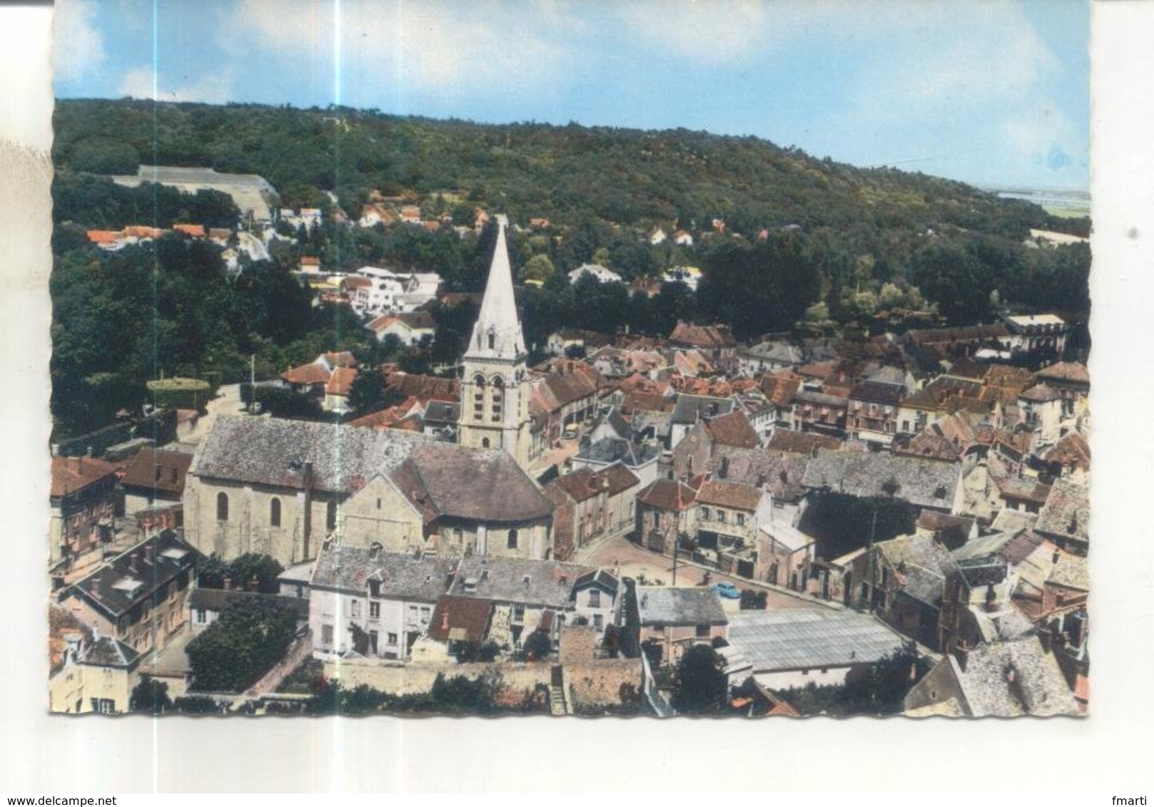 En Avion Au Dessus De 7k. La Ferté Alais, Le Centre, L'Eglise - La Ferte Alais