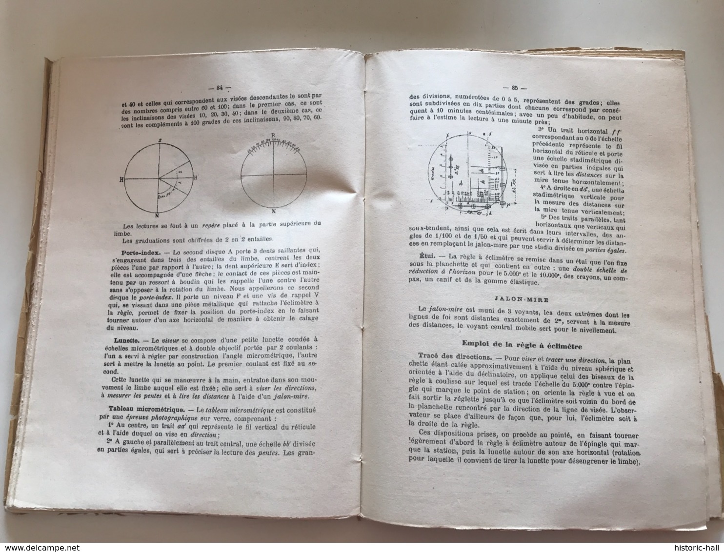 Ecole Speciale Militaire Annexes Du Cours De TOPOGRAPHIE 1904-06 - Francese