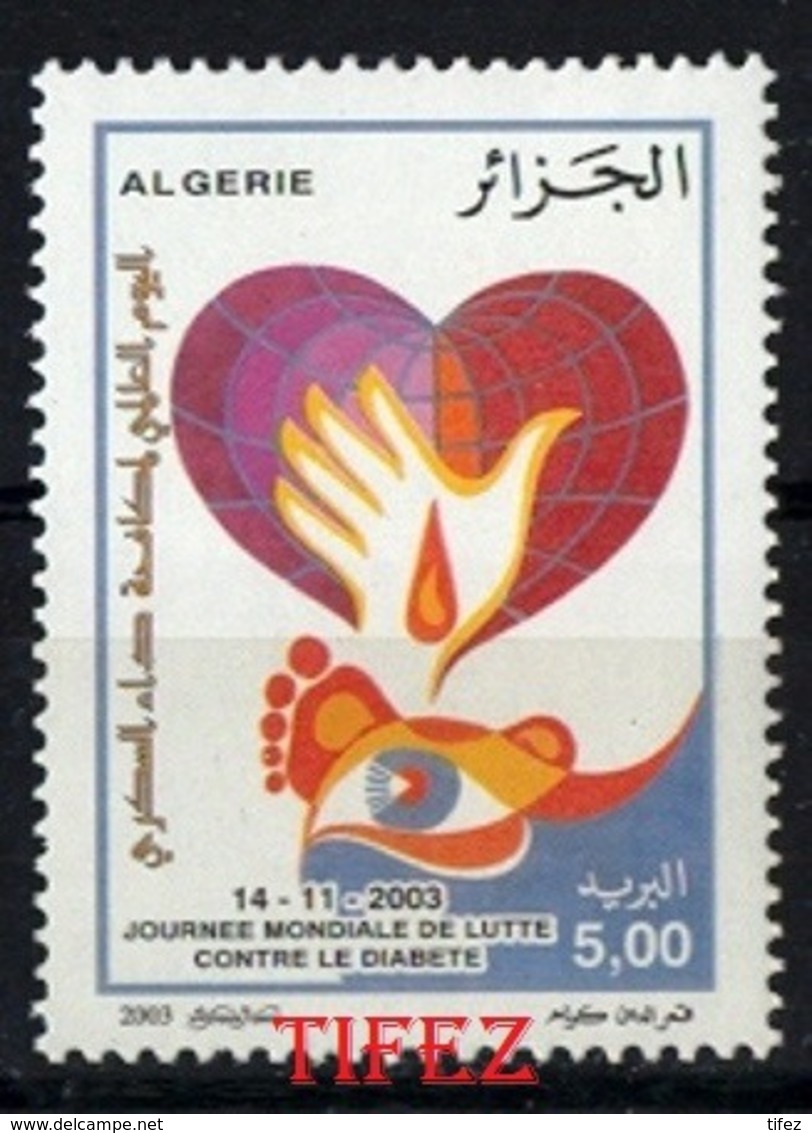 Année 2003-N°1353 Neuf**MNH :  Journée Mondiale Contre Le Diabète - Algeria (1962-...)