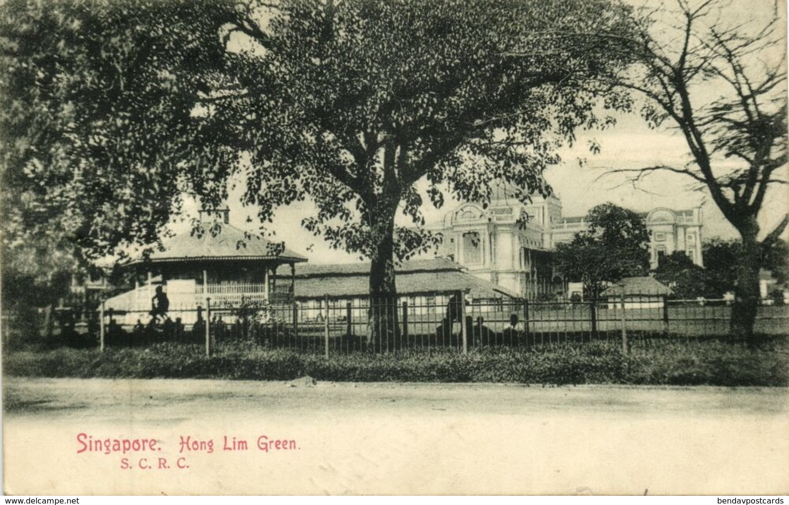 Straits Settlements, SINGAPORE, Hong Lim Green, S.C.R.C. (1910s) Postcard - Singapore