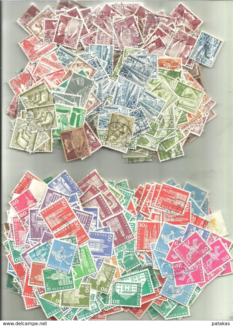 Des Milliers De Timbres De Suisse - Mezclas (min 1000 Sellos)