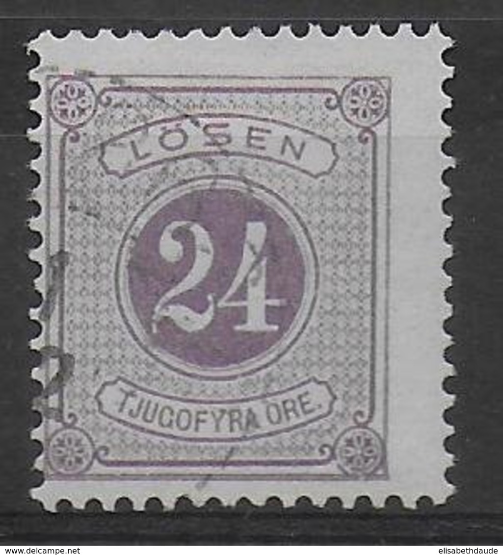 SUEDE - TAXE YVERT N°7A OBLITERE  - COTE = 25 EUR. - Used Stamps