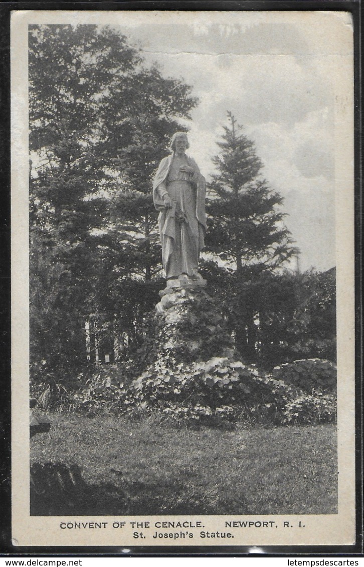 CPA USA - Newport, Convent Of The Cenacle - St Joseph's Statue - Newport