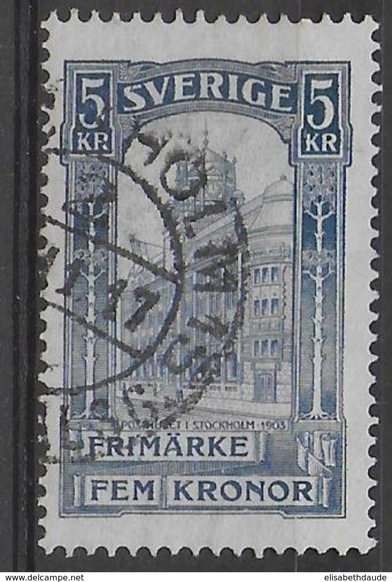 SUEDE - YVERT N°50 OBLITERE  - COTE = 35 EUR. - Used Stamps