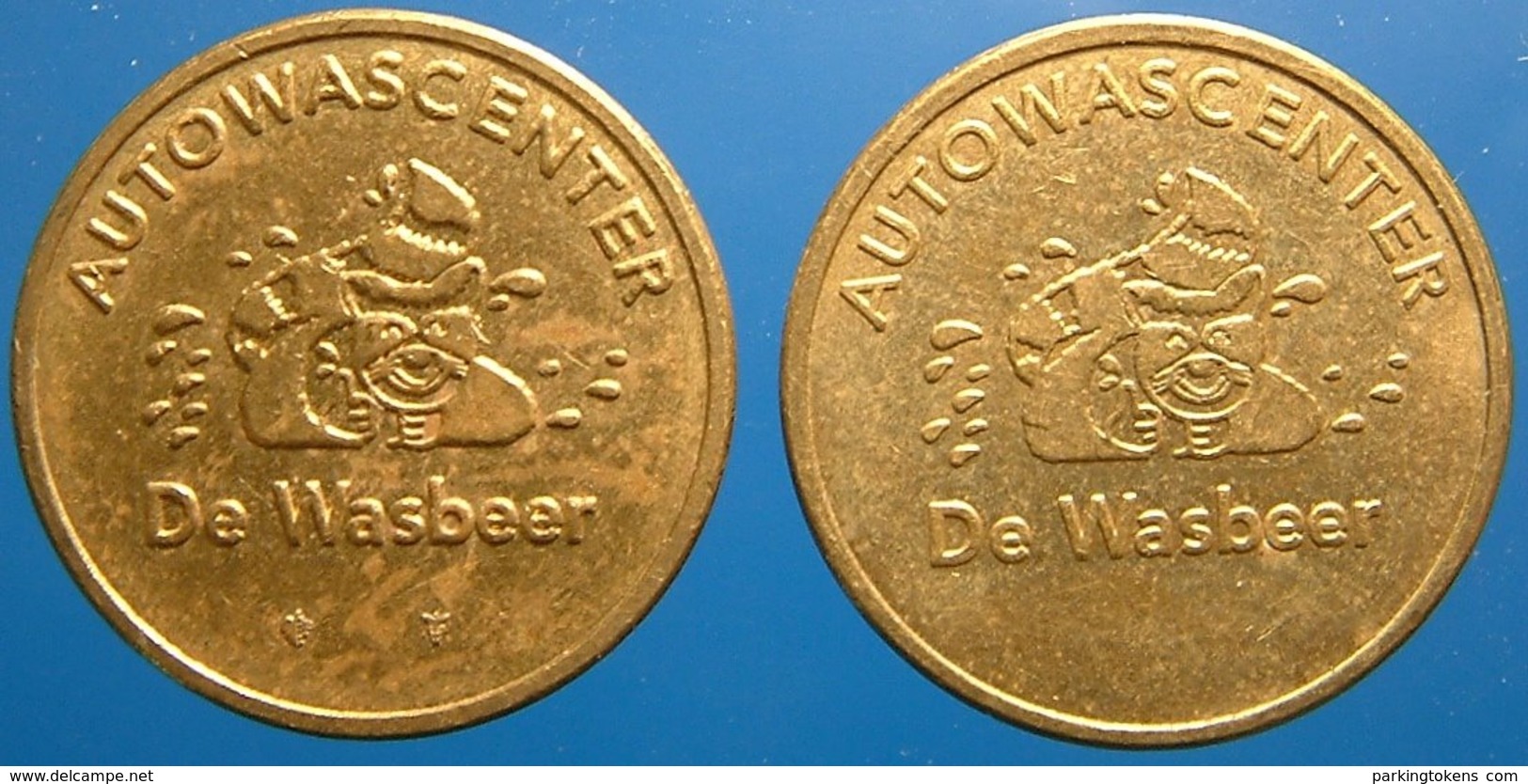 TA 058-01 - De Wasbeer - Delft - Bear - Auto Wasserette Car Wash Machine Token Clean Park Auto Wasch Waschpark - Firma's