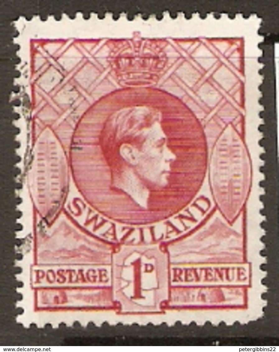 Swaziland  1938  SG  29  Rose Red   Fine Used - Swasiland (...-1967)