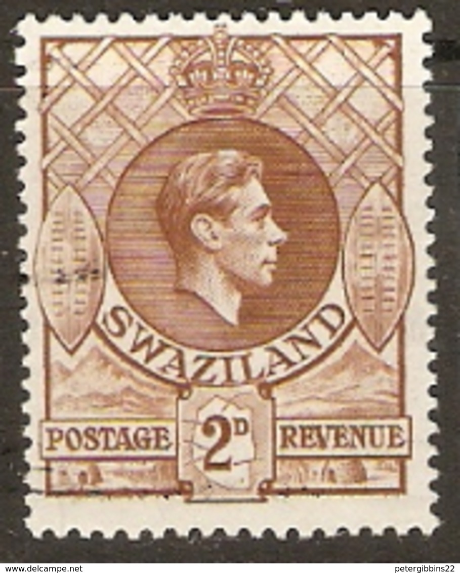 Swaziland  1938  SG  31a  2d Yellow Brown  Mounted Mint - Swasiland (...-1967)