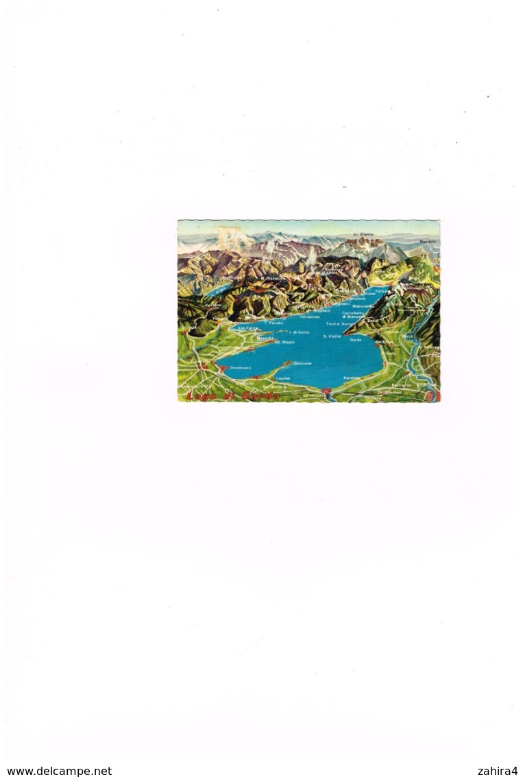 Lago Di Garda - Planimetria  - Carte  - M. Rossi  Brescia - Other & Unclassified