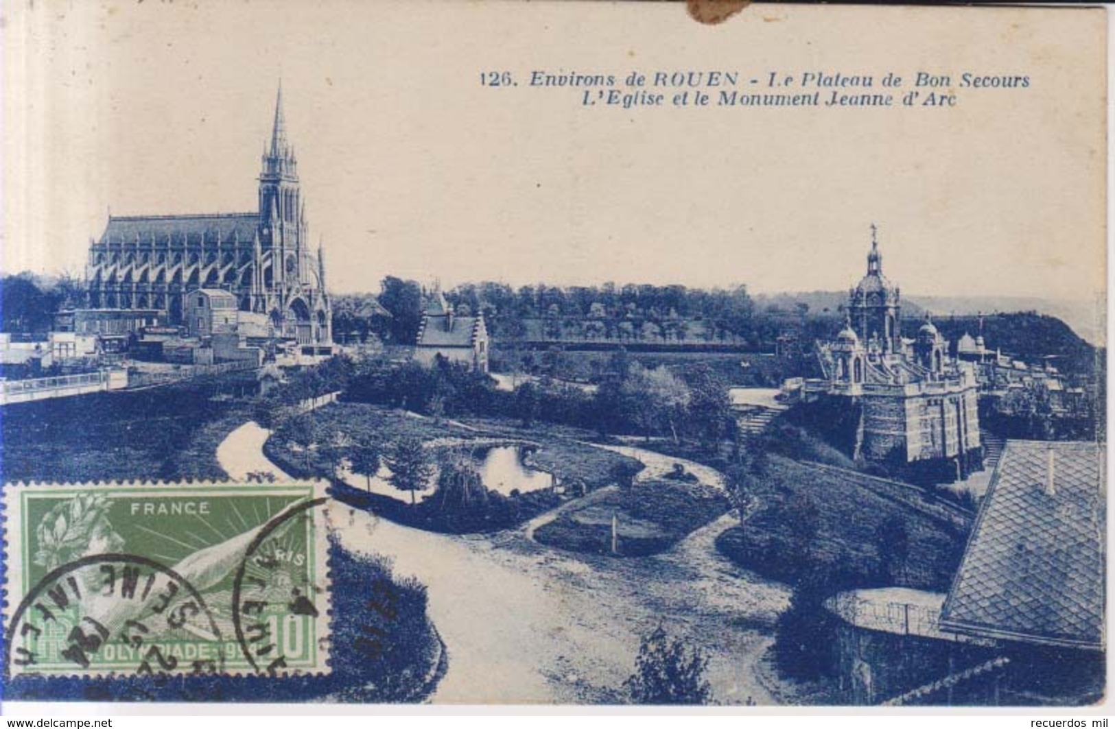 Rouen Le Plateau De Bon Secours 1924 - Rouen