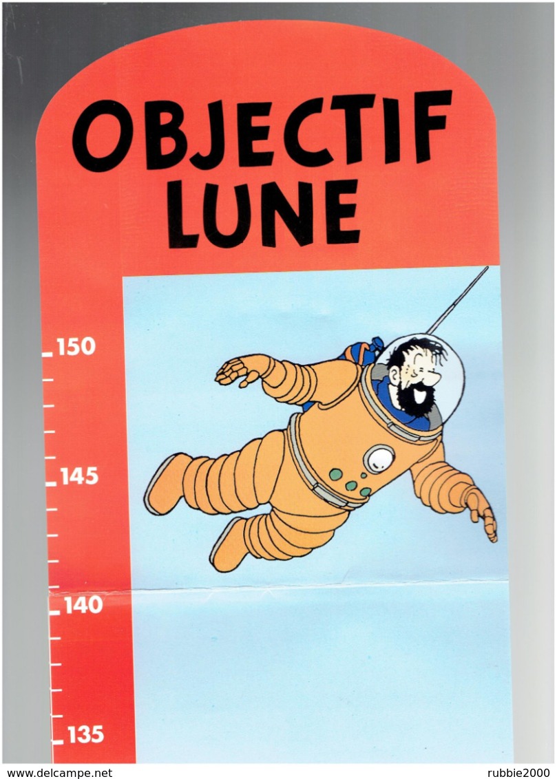 TOISE HERGE OBJECTIF LUNE 1994 TINTIN MILOU PUBLICITE LU EN SUPERBE BON ETAT - Hergé