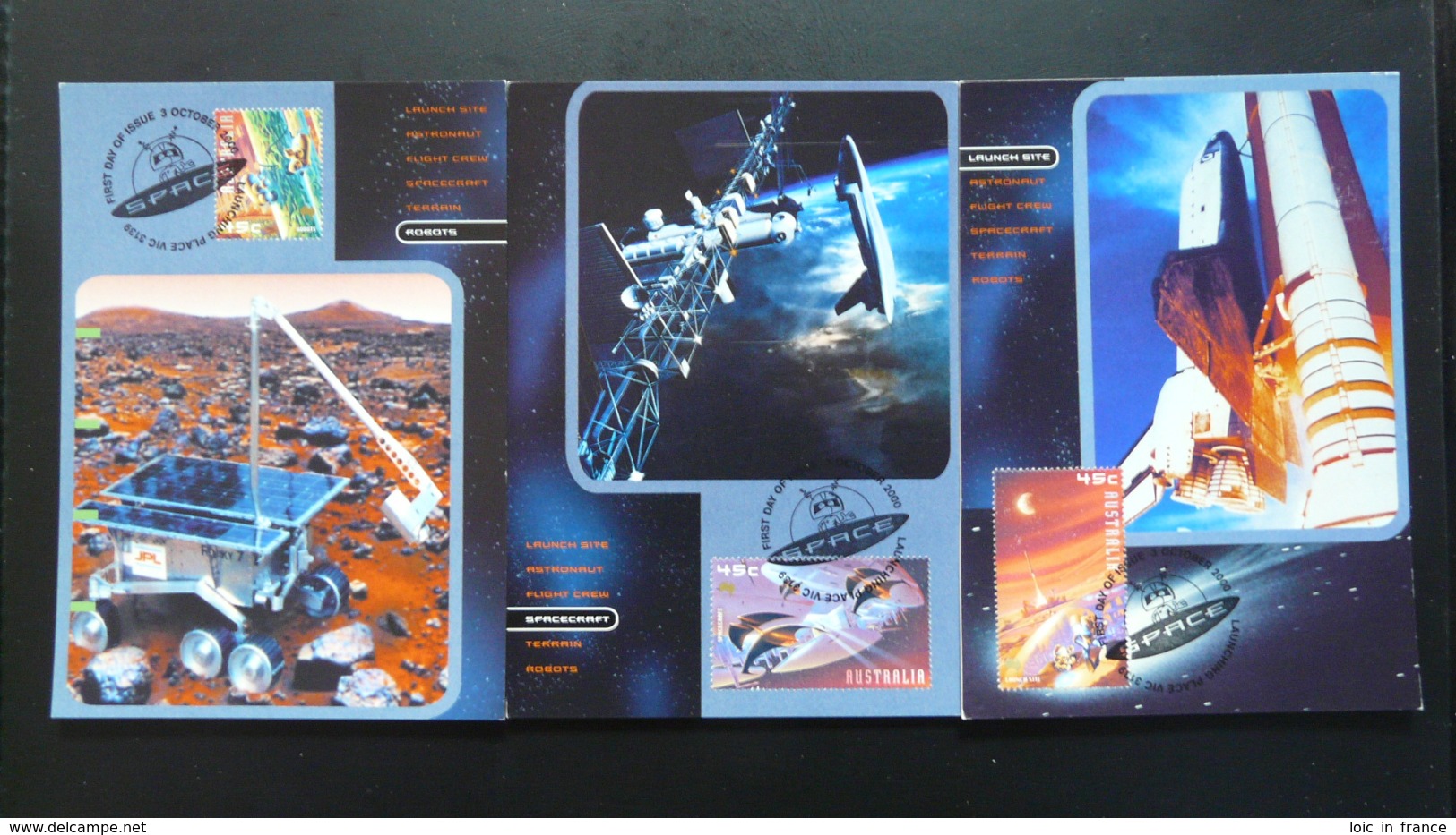 Carte Maximum Card (x6) Conquête De L'espace Space Conquest Australie Australia (ref 85054) - Oceanía
