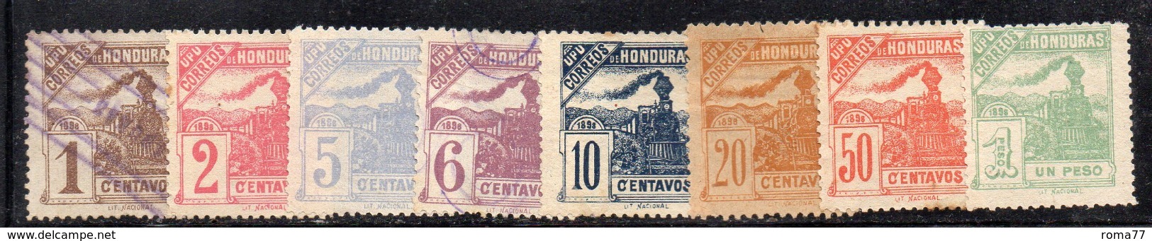 APR1870 - HONDURAS 1898 ,  Yvert N. 84/91 Mista  Senza Gomma/usato  (2380A) - Honduras