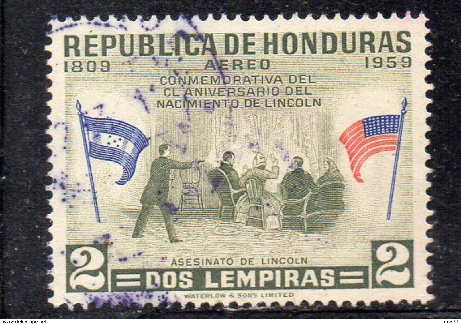 APR1765 - HONDURAS 1959 ,  Posta Aerea Yvert N. 276 Usato  (2380A) - Honduras