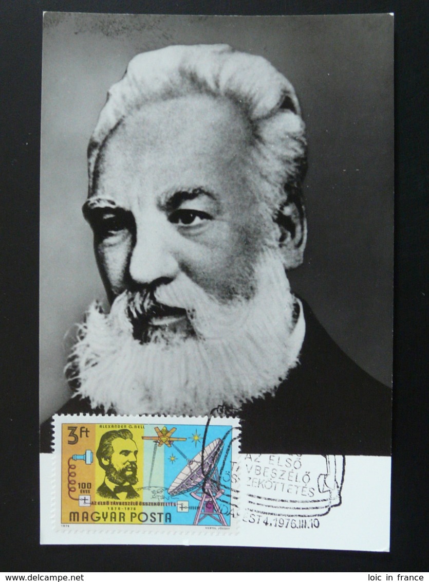 Carte Maximum Card Graham Bell Telephone Hongrie Hungary (ref 85949) - Telecom