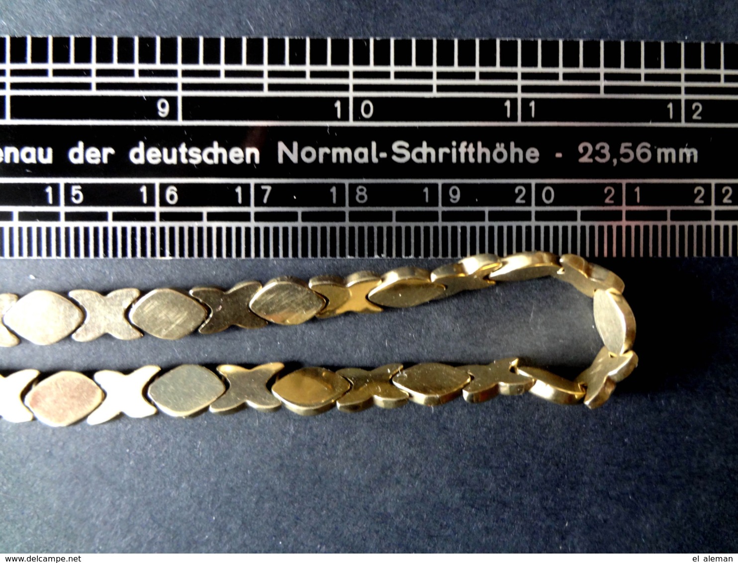 Goldkette massiv 10 Karat Echtgold,gestempelt 417 Gold,cadena de oro,gold chain,chaîne en or