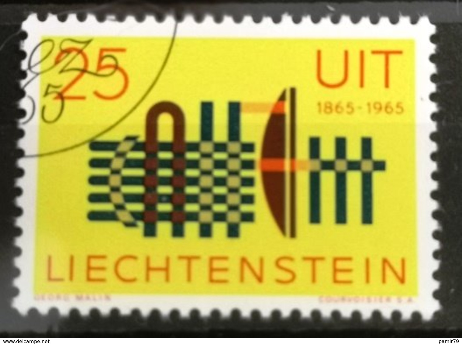 1965 100 Jahre UIT ET-Stempel MiNr: 458 - Autres & Non Classés