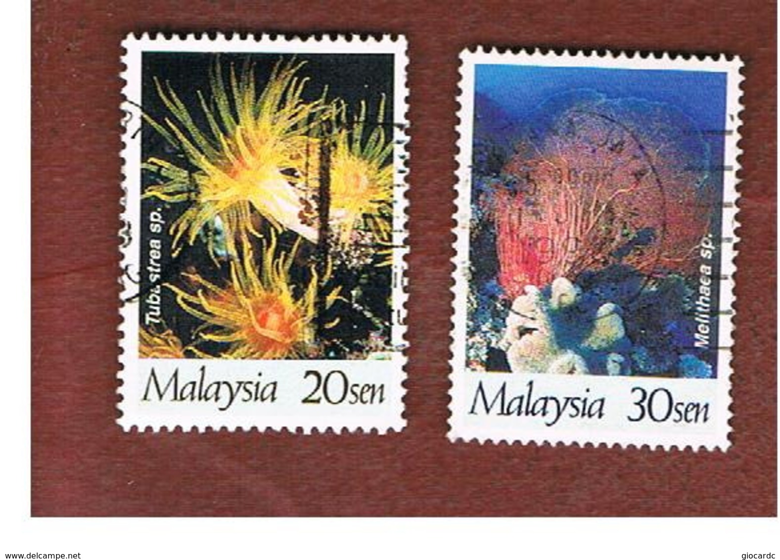 MALESIA (MALAYSIA)  -  SG 658.659  -   1997  CORAL REEFS   -  USED ° - Malesia (1964-...)