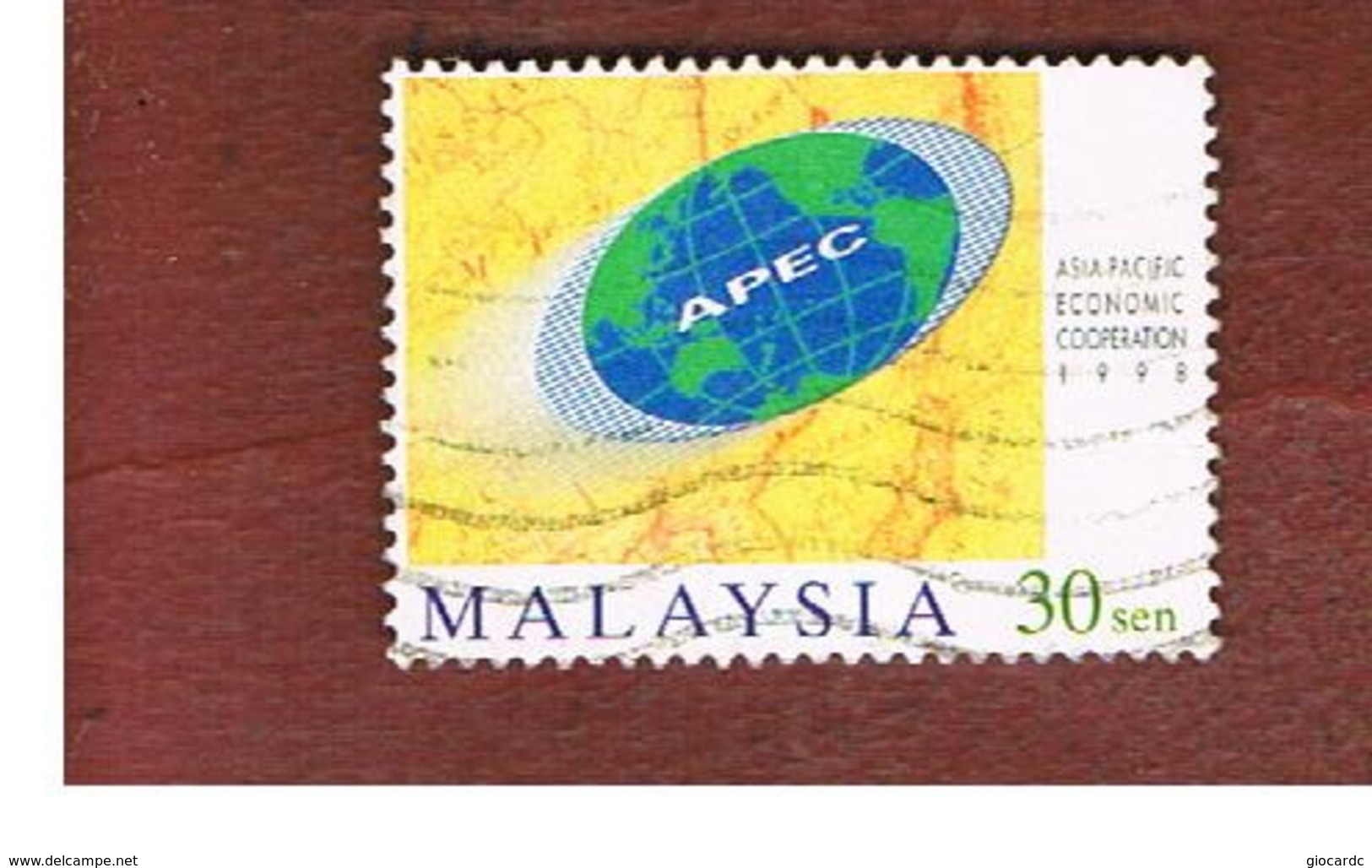 MALESIA (MALAYSIA)  -  SG 712b  -   1998  APEC   -  USED ° - Malaysia (1964-...)