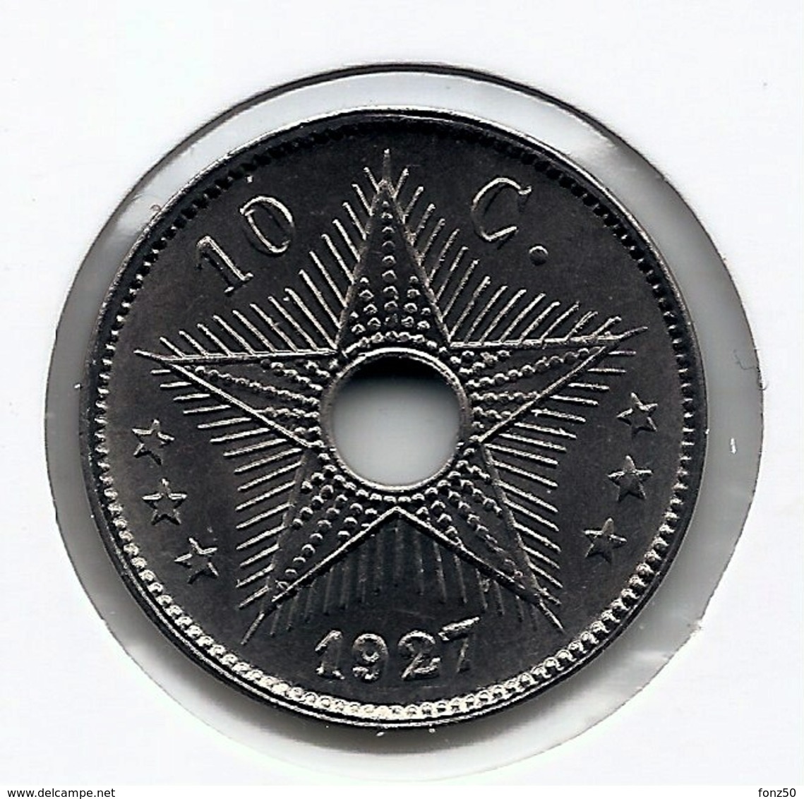 CONGO - ALBERT II * 10 Cent 1927 * F D C  * Nr 9958 - 1910-1934: Albert I