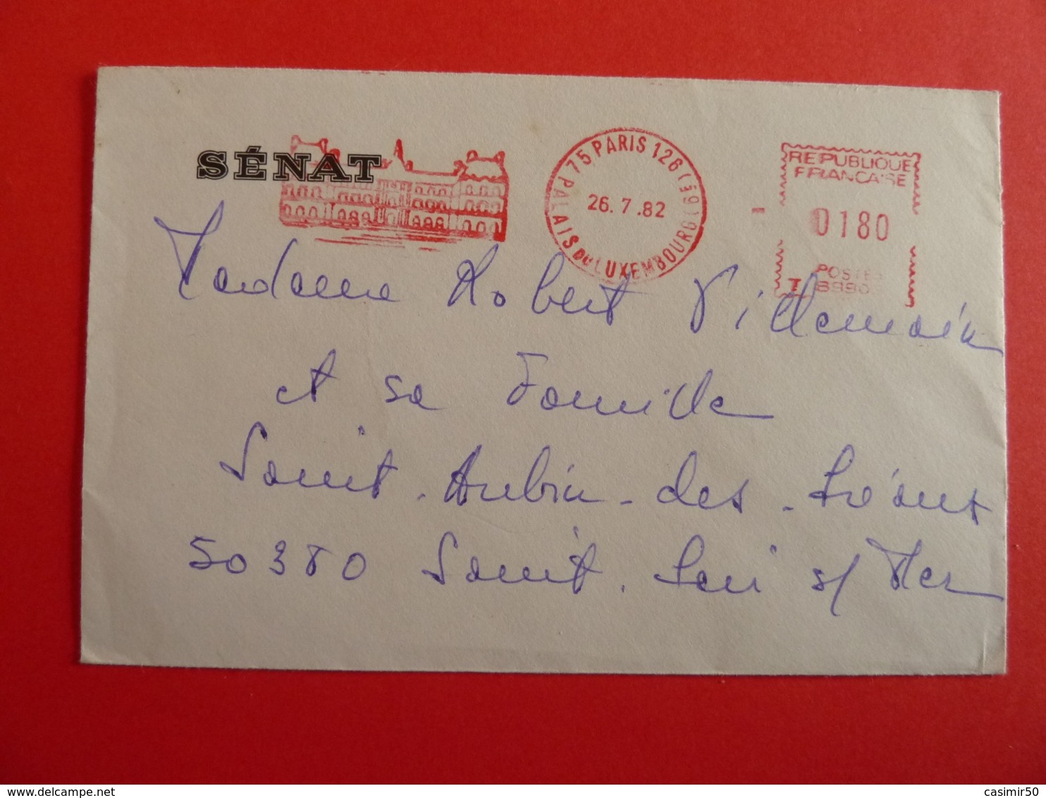 Enveloppe Du Senat 1982 - Maschinenstempel (Werbestempel)