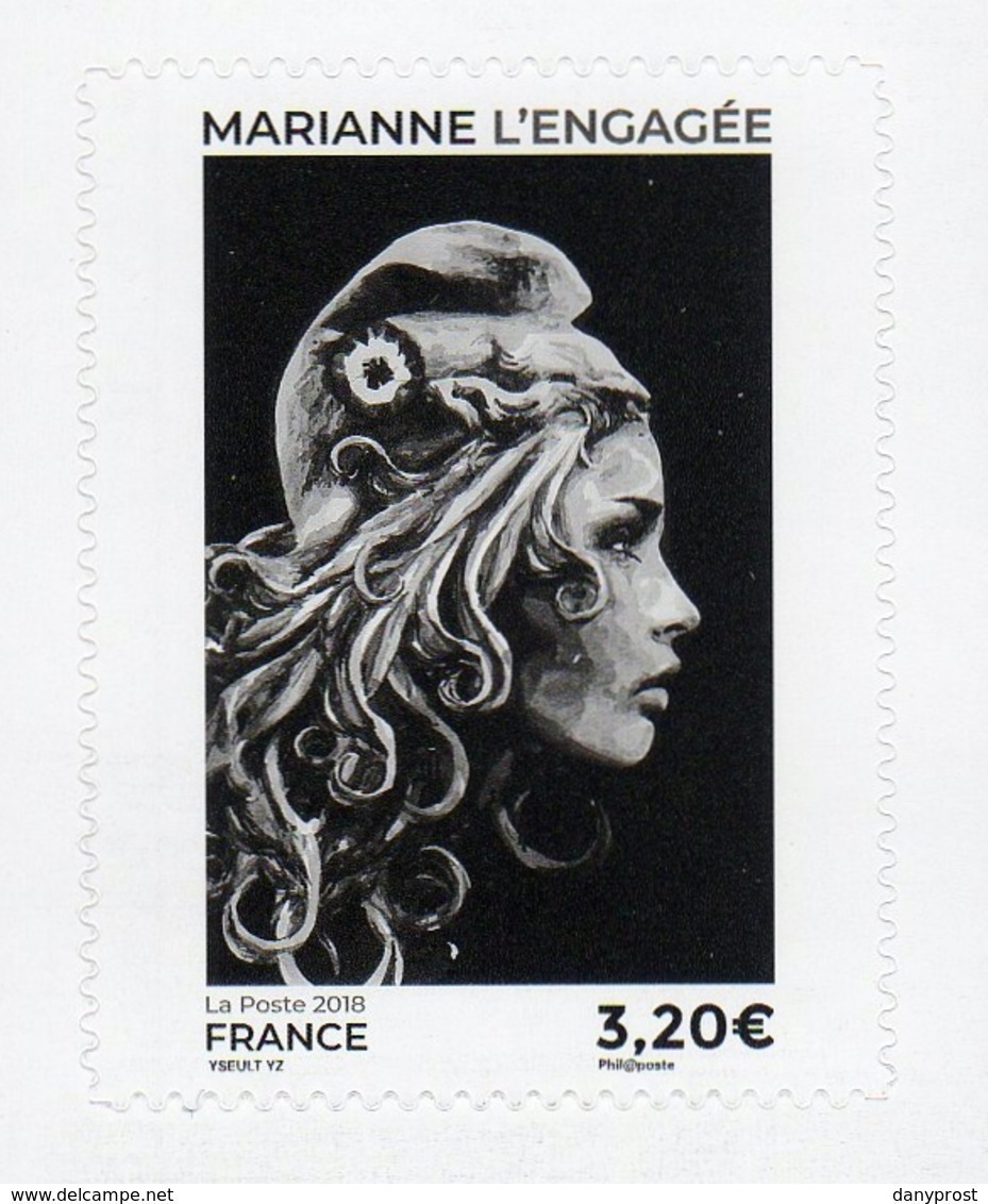 FRANCE 2018 / CARNET De 13 TIMBRES ADHESIFS   "  Marianne L'engagée  " /  NEUF XX SUPERBE ET PEUT ETRE RARE - Sonstige & Ohne Zuordnung