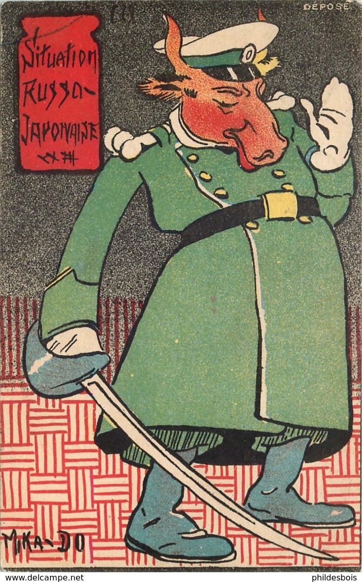 RUSSIE , RUSSIA GUERRE RUSSO JAPONAISE , RUSSO JAPANESE  Illustration Satirique MIKA DO - Russia