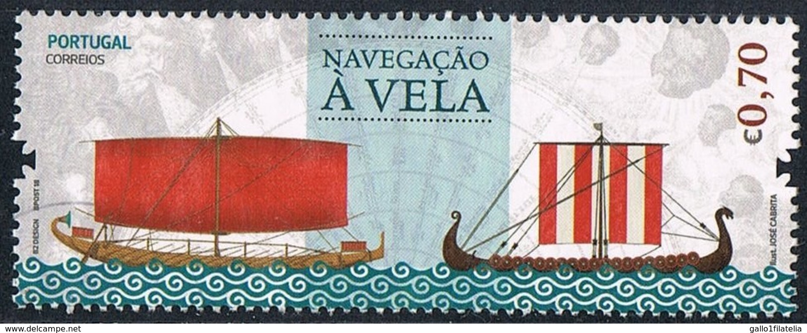 2018 - PORTOGALLO / PORTUGAL - NAVIGAZIONE A VELA / SAILING NAVIGATION. USATO / USED. - Usati