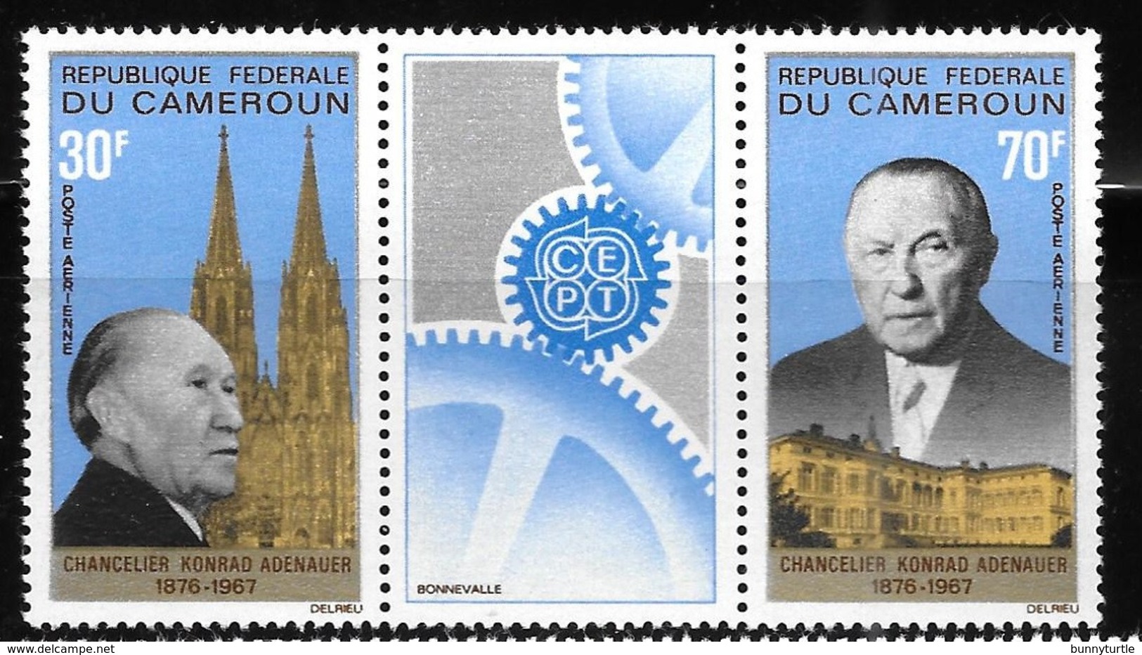 Cameroun Cameroon 1967 Konrad Adenauer Chancellor Of West Germany MNH - Kameroen (1960-...)