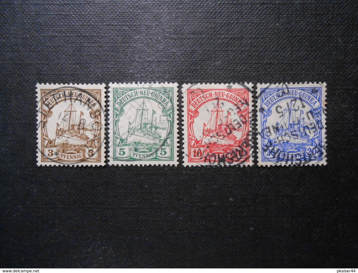 D.R.Mi 7-10 -  Deutsche Kolonien (Neuguinea) - 1900 - Geprüft Jäschke - Stempel "Herbertshöhe" + "Stephansort" - German New Guinea