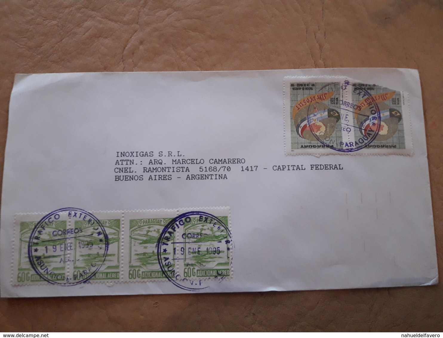 Enveloppe Paraguay Distribuée Avec Beaucoup De Timbres 1995 - Paraguay