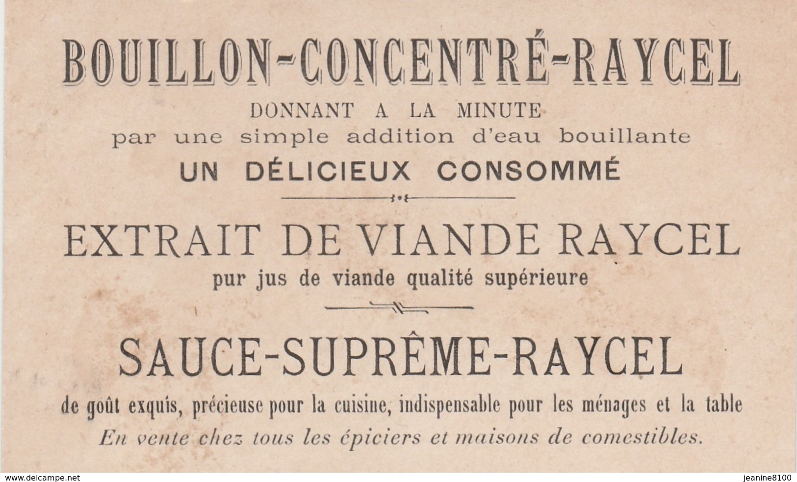 2 Chromo Bouillon -Concentré-Raycel - Style Ombres Chinoises (10,5   X 6,5  ) 4 Scan - Otros & Sin Clasificación