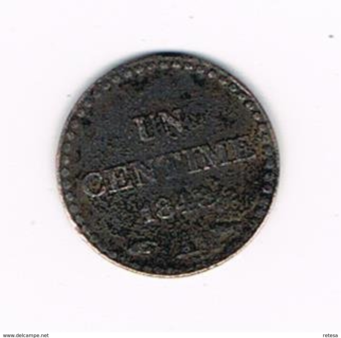 //  FRANKRIJK 1 CENTIME 1848 A - Andere & Zonder Classificatie