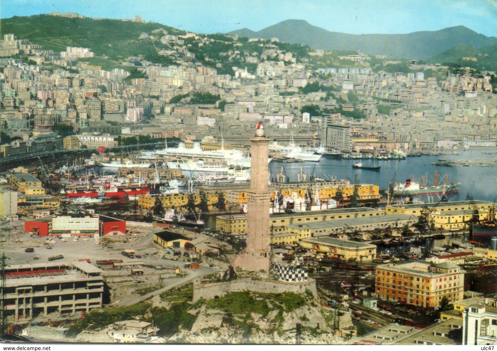 - GENOVA. - Vedufa Aerea. La Lanterna Con Lo Sfondo Del Porto. - Scan Verso - - Genova (Genoa)