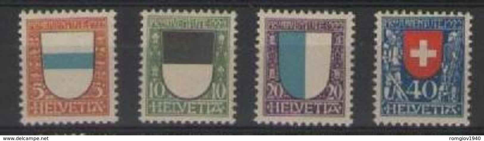 SVIZZERA 1922 PRO JUVENTUTE UNIF. 188-191 MNH XF - Nuovi