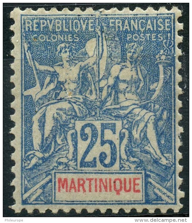 Martinique (1900) N 47 * (charniere) - Neufs