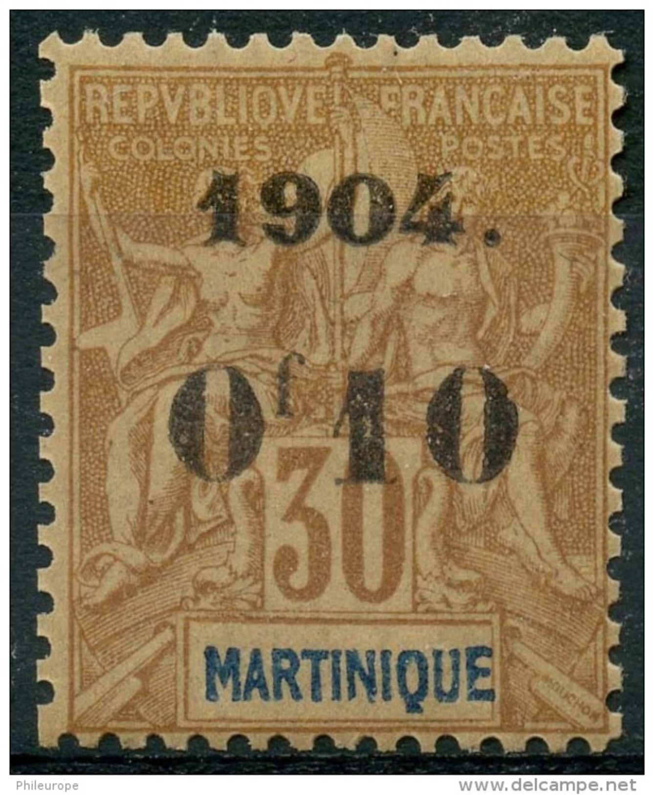 Martinique (1904) N 54 * (charniere) - Neufs