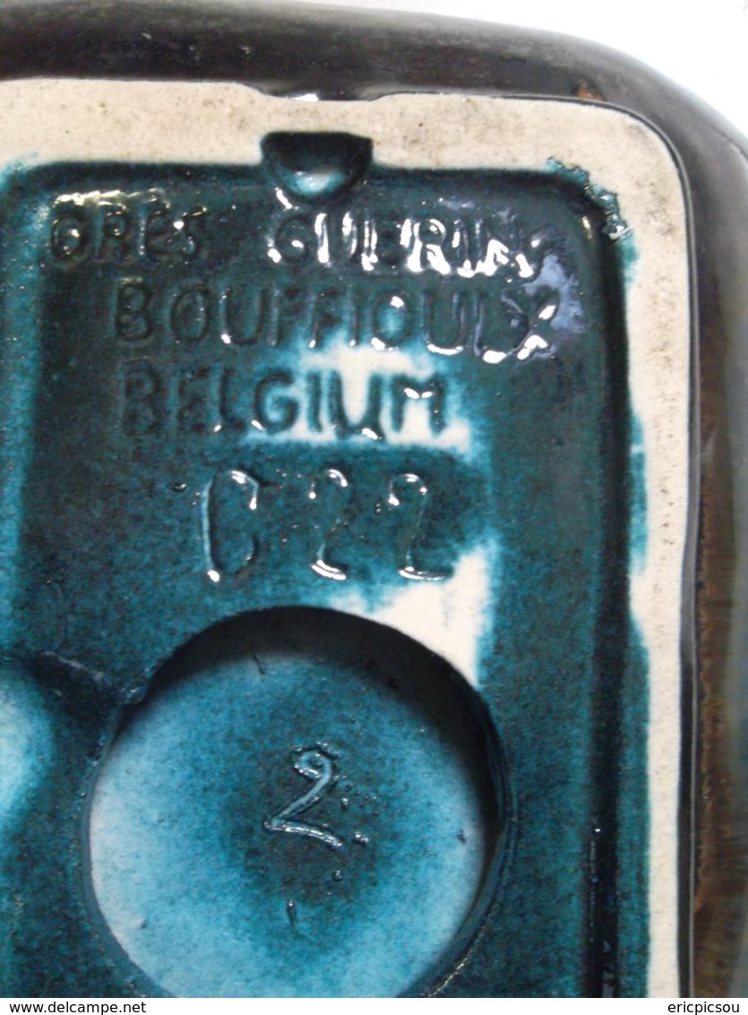 Plat Parchemin " GUERIN " Grés Bouffioulx Pièce Numérotée - Bouffioulx (BEL)