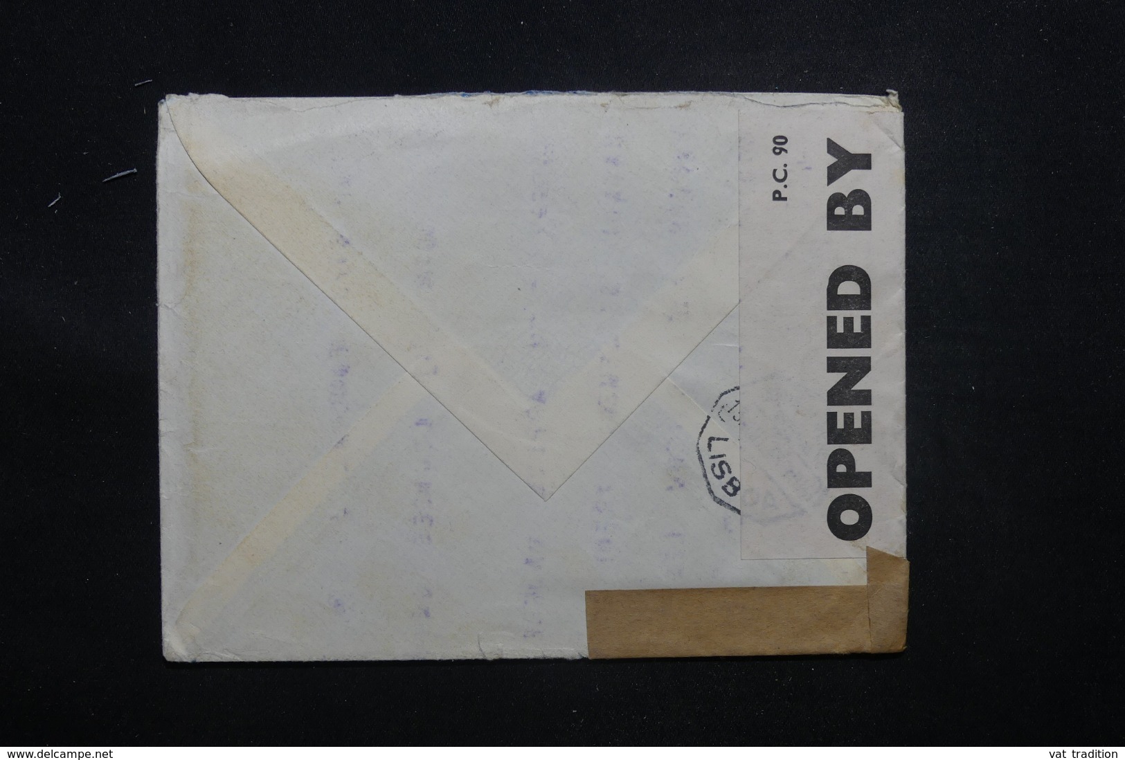 PORTUGAL - Enveloppe Commerciale De Lisbonne Pour Londres En 1943 Avec Contrôle Postal - L 43461 - Storia Postale