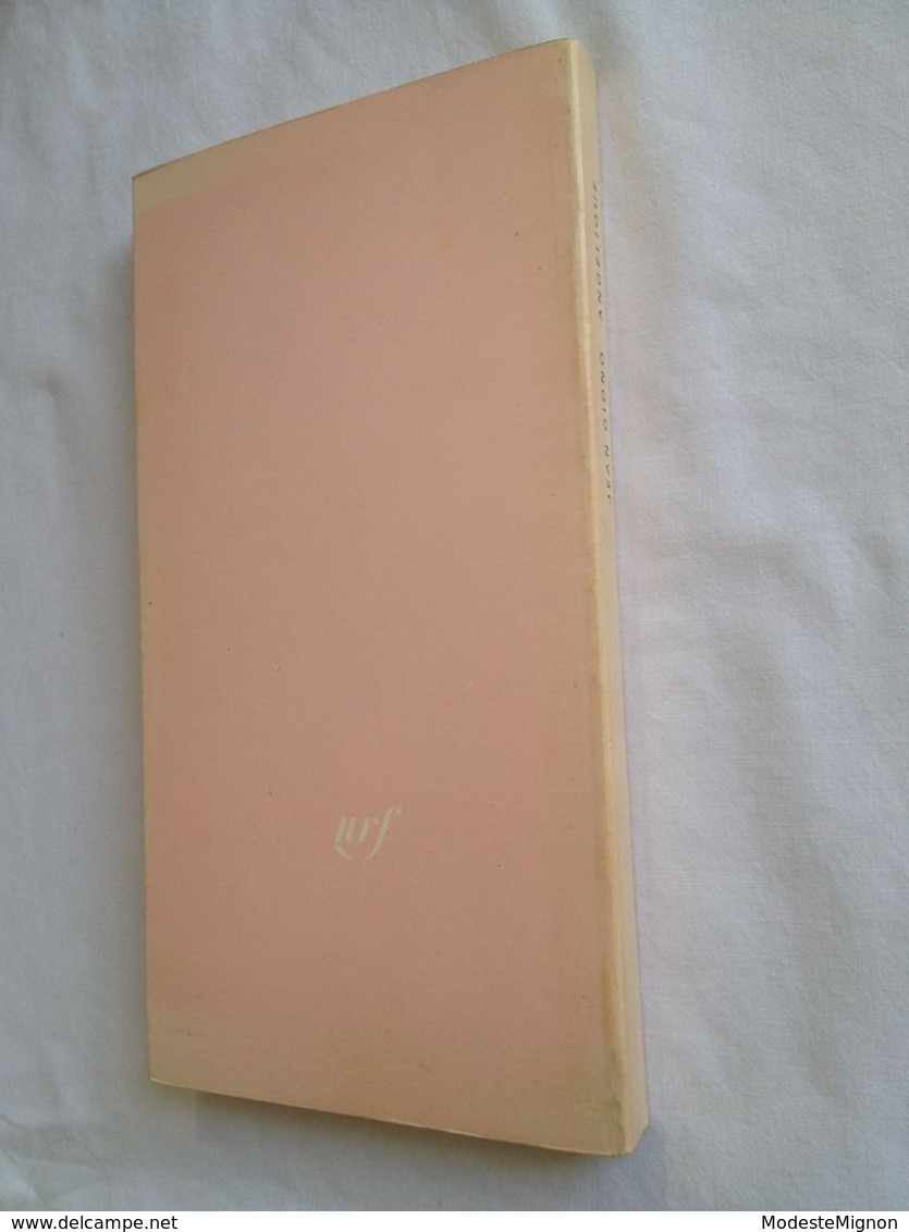Angélique de Jean Giono. Editions Gallimard 1980. Avant-propos par Henri Godard