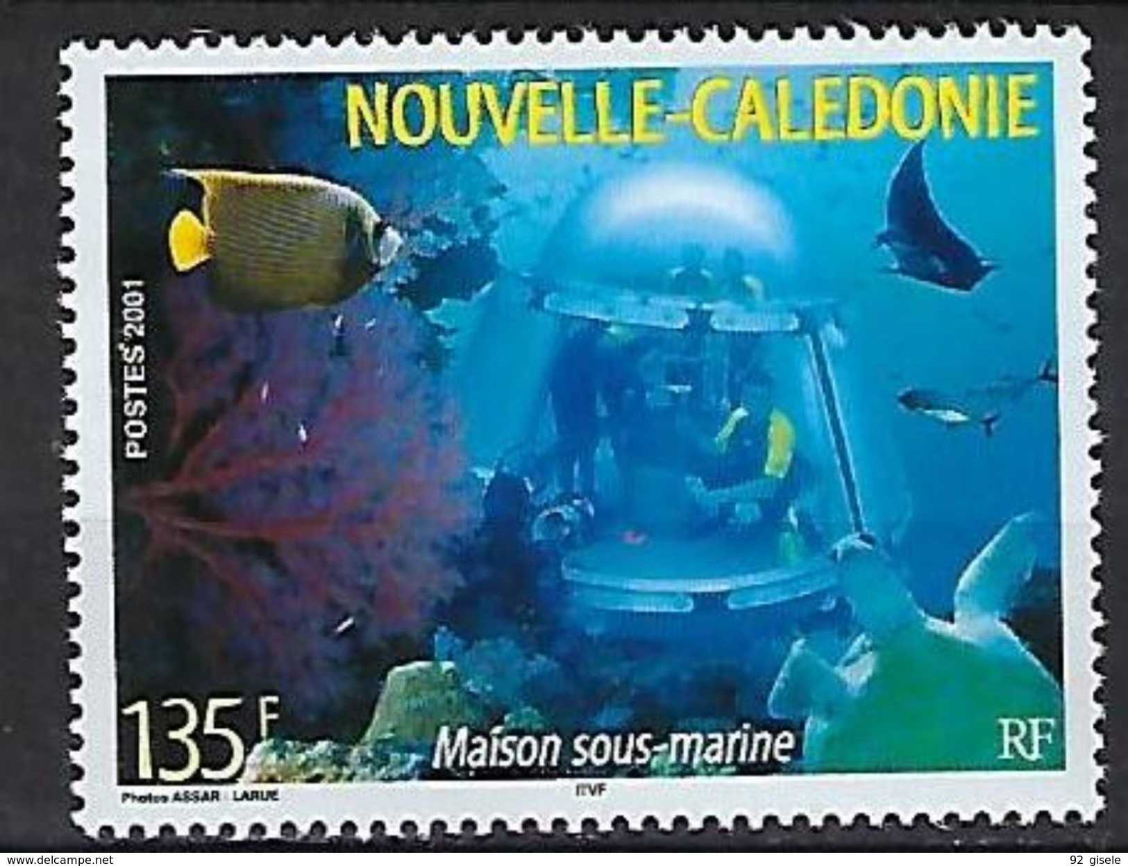 Nle-Caledonie YT 852 " Maison Sous-marine " 2001 Neuf** - Unused Stamps