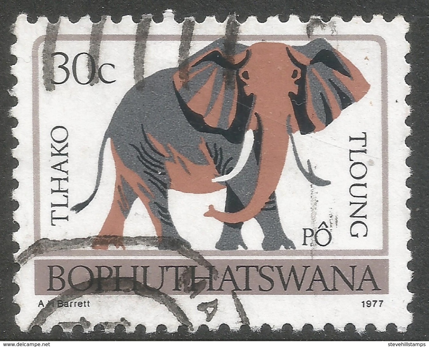 Bophuthatswana. 1977 Tribal Totems. 30c Used SG 18 - Bophuthatswana