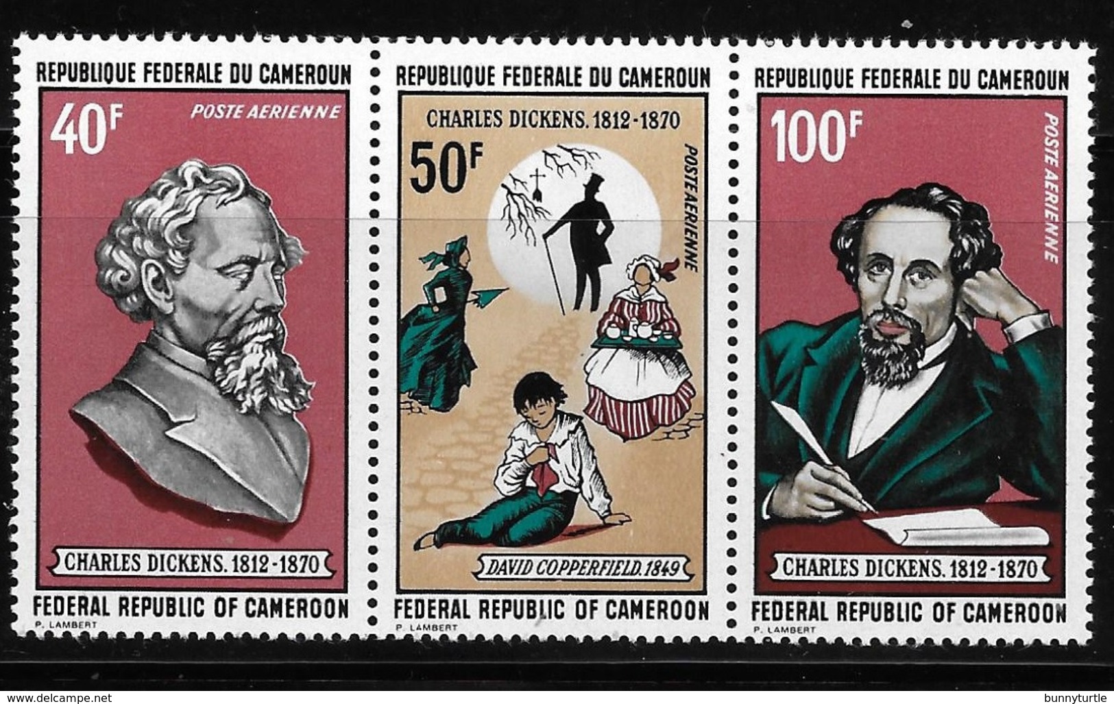 Cameroun Cameroon 1970 Charles Dickens English Novelist MNH - Cameroon (1960-...)