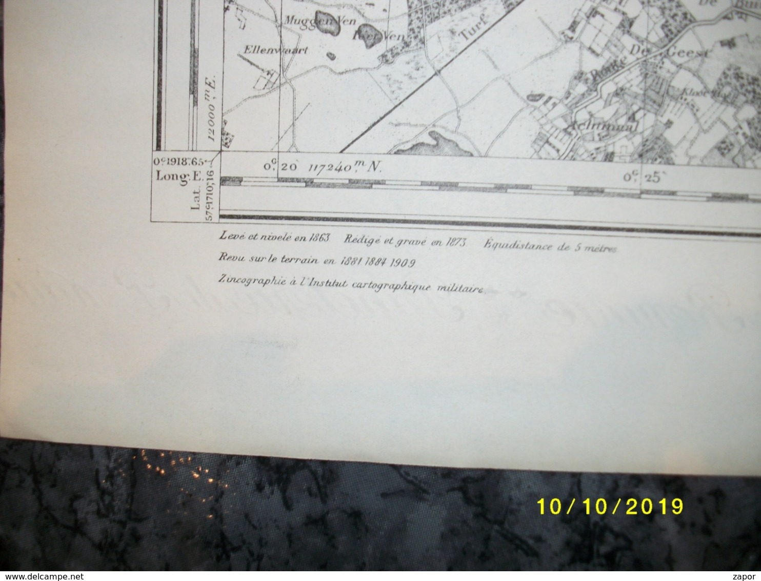 Topografische / Stafkaart Van Meerle (Zundert - Rijsbergen - Breda - Poppel) - Cartes Topographiques