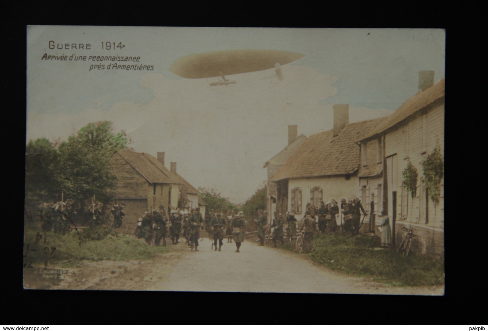 WW1 RECONNAISSANCE PRES D'ARMENTIERES - 1914-18