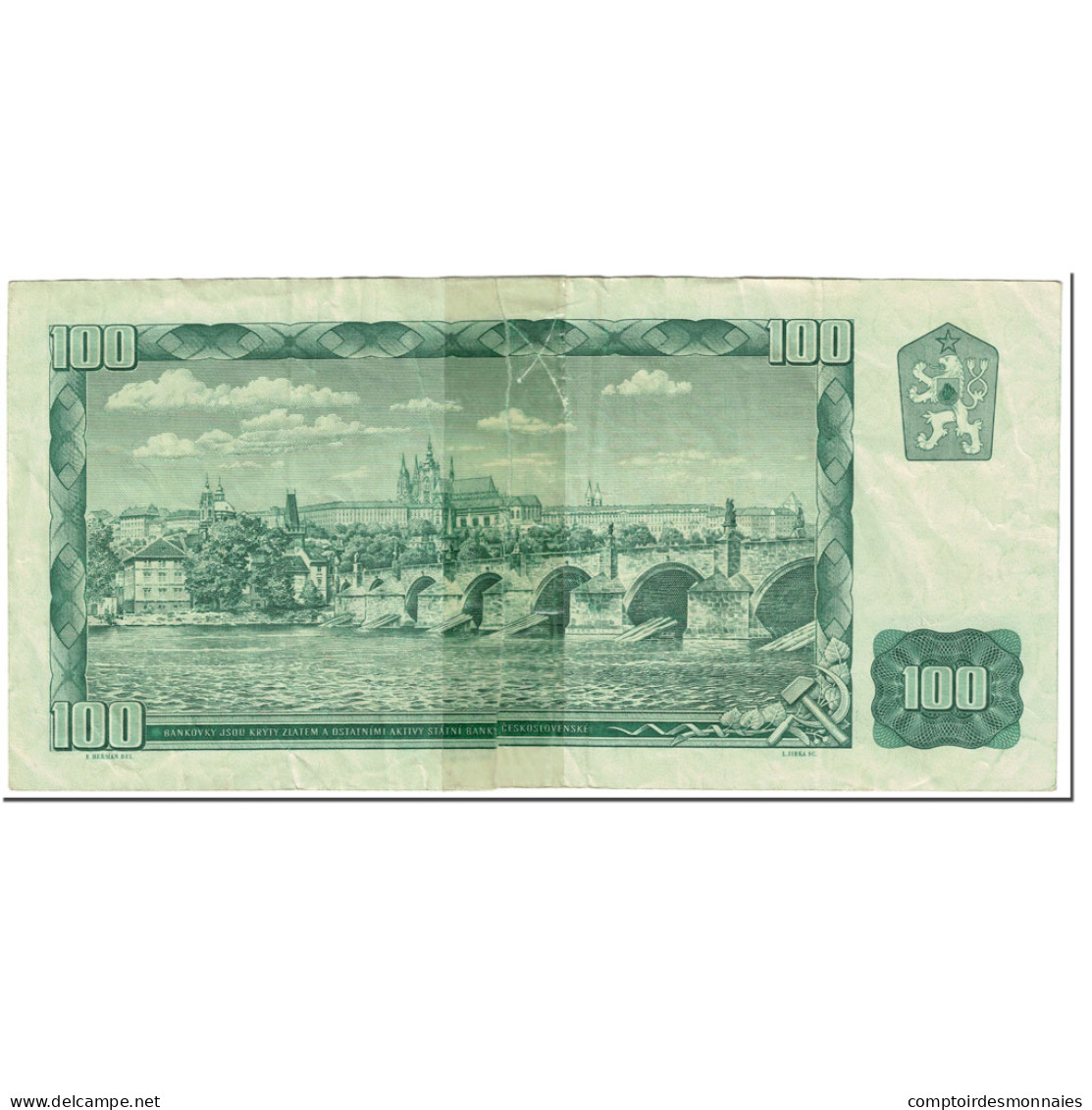 Billet, Tchécoslovaquie, 100 Korun, 1961, Undated (1961), KM:91c, AB - Tschechoslowakei
