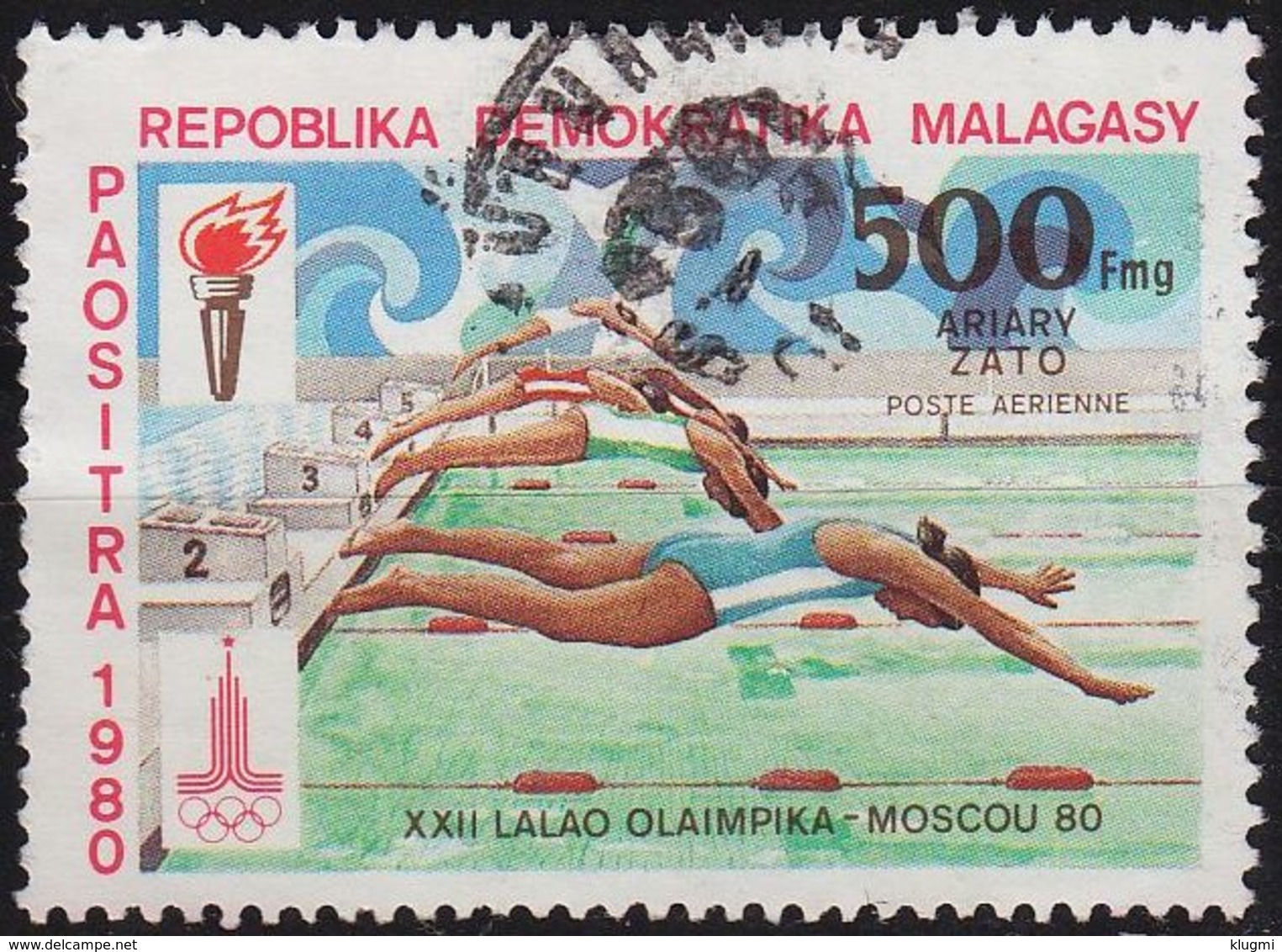 MADAGASKAR MADAGASCAR [1980] MiNr 0866 ( O/used ) Olympiade - Madagaskar (1960-...)