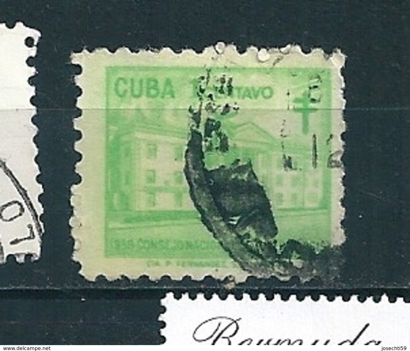 N° 37  Bienfaisance TIMBRE Cuba 1958  Oblitéré  1 Centavo - Charity Issues