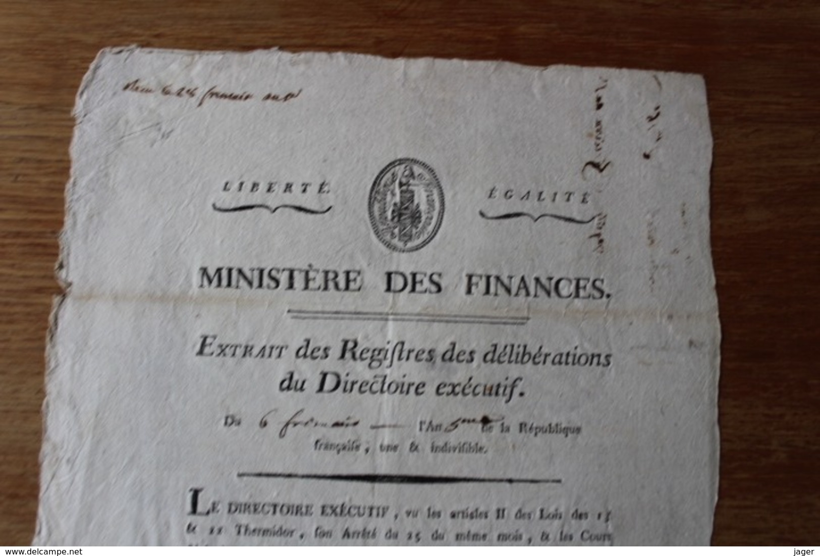 Révolution Française  Departement Du Var Vignette  Cours Des Mandats  De 100 Livres - Documents Historiques