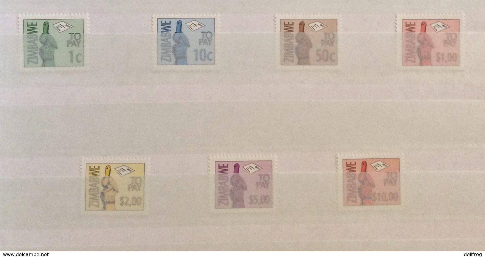 ZIMBABAWE 2000  Post Dues Set Mnh - Zimbabwe (1980-...)